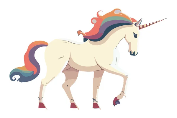Unicorn Full Body Character Vector Illustration — стоковий вектор
