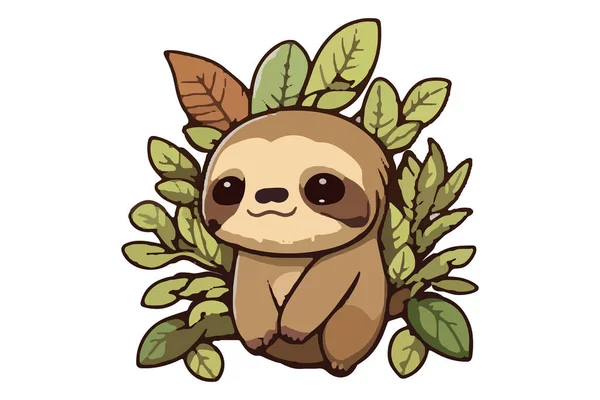 Sloth Baby Εικονογράφηση Διάνυσμα — Διανυσματικό Αρχείο