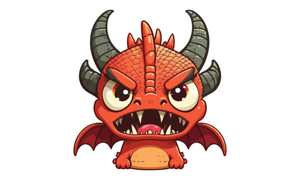Dragon Angry Vector Illustration