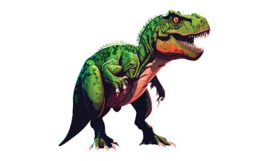 Realistic Dinosaur vector illustration clipart