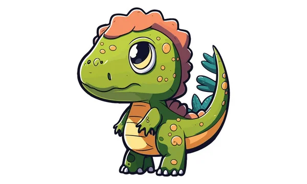 Vauva Sarjakuva Dinosaurus Vektori Kuvitus — vektorikuva