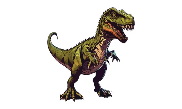 Реалістичний Динозавр Векторні Ілюстрації — стоковий вектор