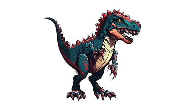 現実的な恐竜のベクトル図 — ストックベクタ
