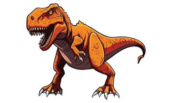 Realistische Dinosaurus Vector Illustratie — Stockvector