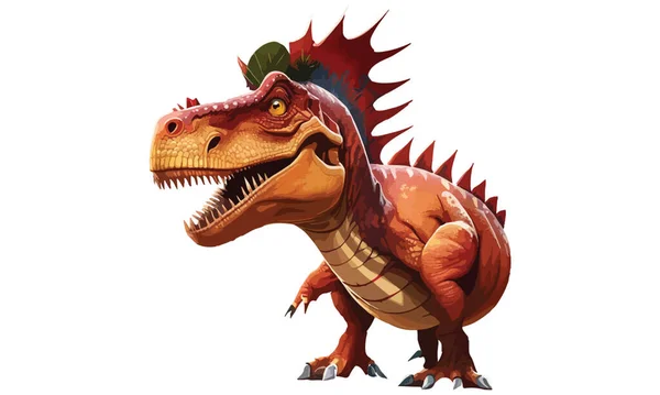 現実的な恐竜のベクトル図 — ストックベクタ