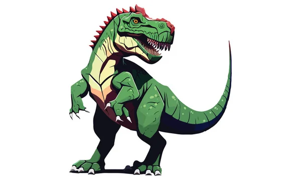 Realistic Dinosaur Vector Illustration — Stock Vector
