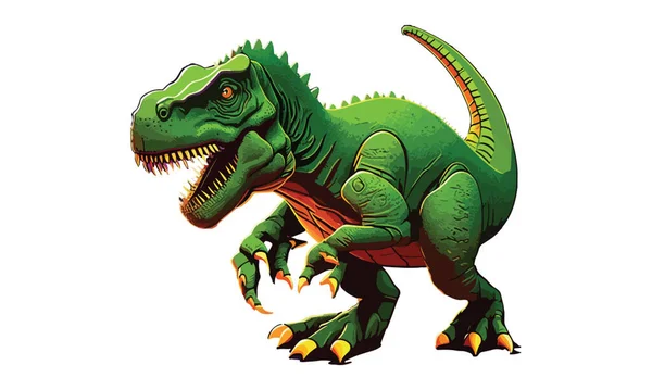 Dinosaurier Spiel Stil Vektor Illustration — Stockvektor
