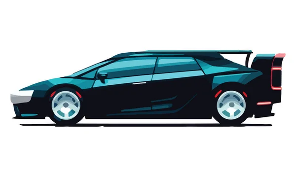 Vector Illustration Sports Car — Stock Vector