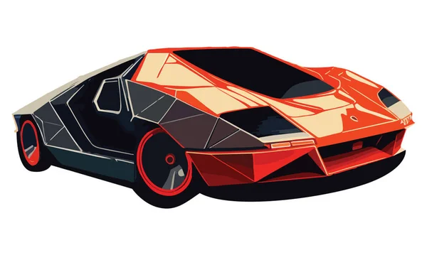 Векторная Иллюстрация Спортивного Автомобиля — стоковый вектор