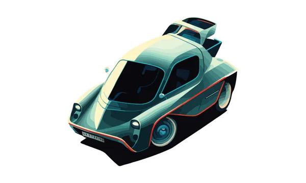 Векторная Иллюстрация Спортивного Автомобиля — стоковый вектор