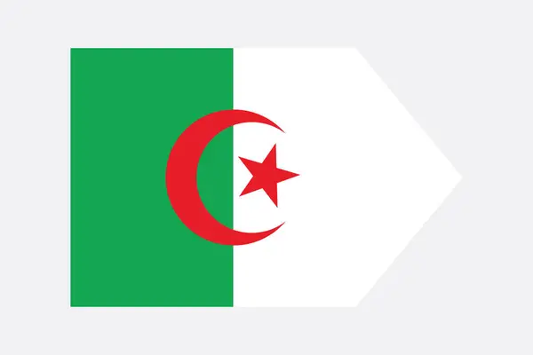 stock vector Algeria English word, Flag of Algeria, original and simple Algeria flag, vector illustration of Algeria flag