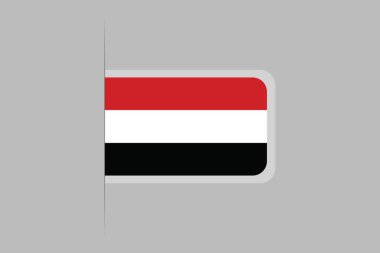 Yemen bayrağı, Yemen bayrağı, Yemen ulusal bayrağı, Yemen bayrak illüstrasyonu