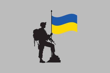 Ukrayna bayrağı, Ukrayna bayrağı, Ukrayna bayrağı, Ukrayna bayrağı, Ukrayna bayrağı sembolü orijinalinin rengi, Stok vektör illüstrasyonu