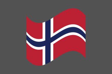 Norway flag, The flag of Norway, Flag of Norway national country symbol illustration Vector, Rectangle Norway flag illustration, Flat vector illustration clipart