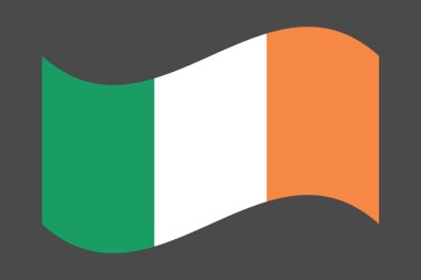 Ireland flag, The flag of Ireland, Flag of Ireland national country symbol illustration Vector, Rectangle Ireland flag illustration, Flat vector illustration clipart