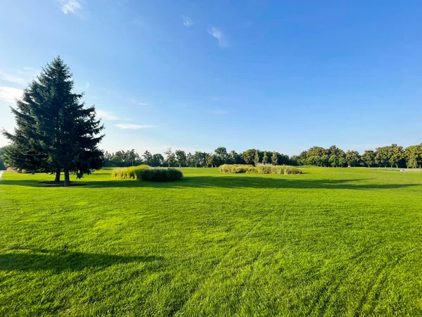 stock image Golf course on a sunny summer day.