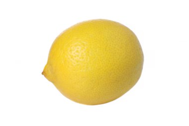 Beyaz arka plan üzerinde izole bütün sarı limon.