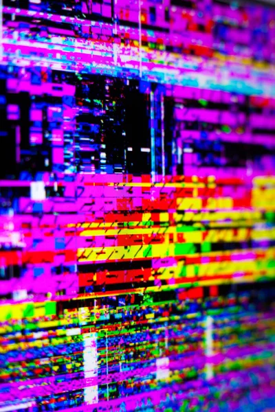 Absztrakt Hiba Háttér Hiba Művészet Pixelezett Textúra Digitális Hibák Képernyőn — Stock Fotó