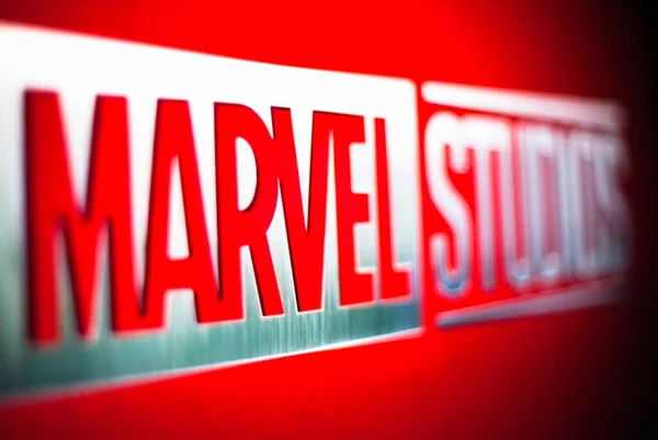 Κίεβο Ουκρανία Μαρτίου 2021 Λογότυπο Της Marvel Studios Στην Οθόνη — Φωτογραφία Αρχείου