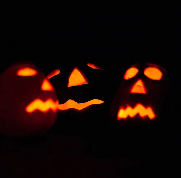 Jack Lanterne Nell Oscurità Simbolo Halloween — Foto Stock