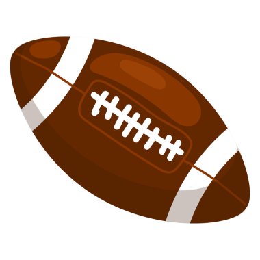 Rugby futbol topu. Spor oyunları. vektör nesnesi