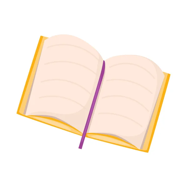 Open Book Notes Vector Graphics — Stock Vector