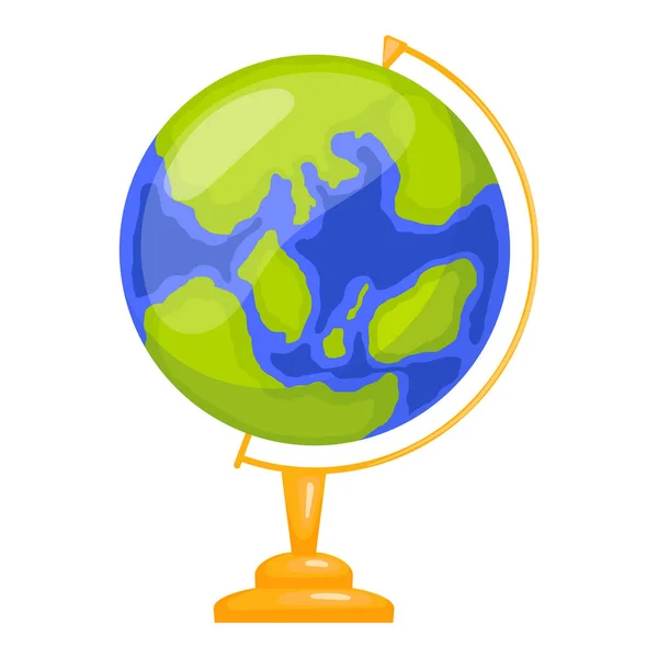Globe School Earth Sphere Planet Circumference — Stock Vector