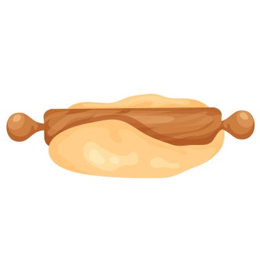 Farklı hamurlar. Hamur rulo, fırın, pizza ve ekmek için merdane..