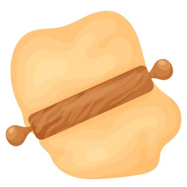 Farklı hamurlar. Hamur rulo, fırın, pizza ve ekmek için merdane..