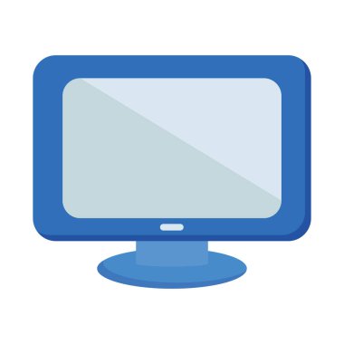 Beyaz arkaplanda bilgisayar izleme simgesi