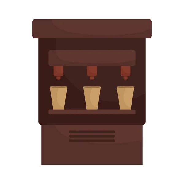 Coffee Dispenser Icon White Background — Stock Vector