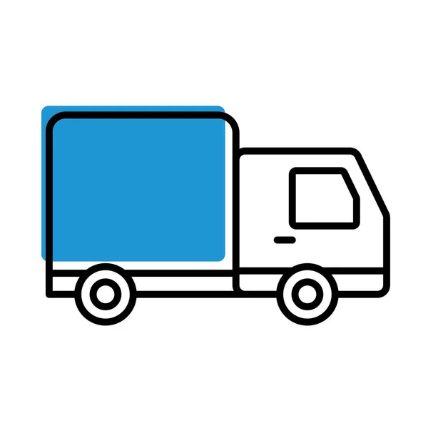 Lastkraftwagen Symbol Auf Weißem Hintergrund — Stockvektor
