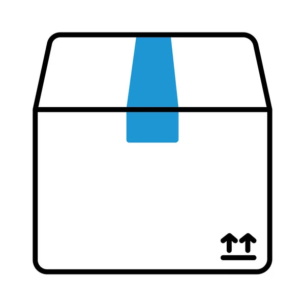 Icône Paquet Sur Fond Blanc — Image vectorielle
