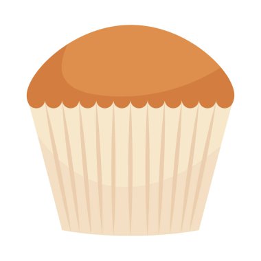 Beyaz arka plan üzerinde tatlı çörek