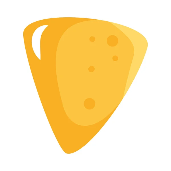 Ícone Chip Tortilla Fundo Branco — Vetor de Stock