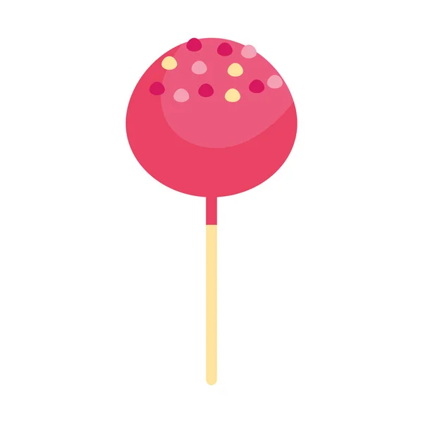 Cake Ball Sweet Sprinkles — Stock Vector