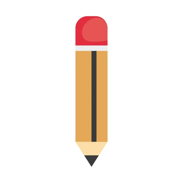 Bleistift Symbol Auf Weißem Hintergrund — Stockvektor