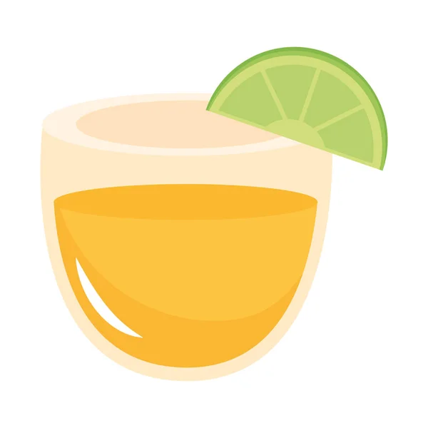 Ícone Bebida Cocktail Fundo Branco — Vetor de Stock