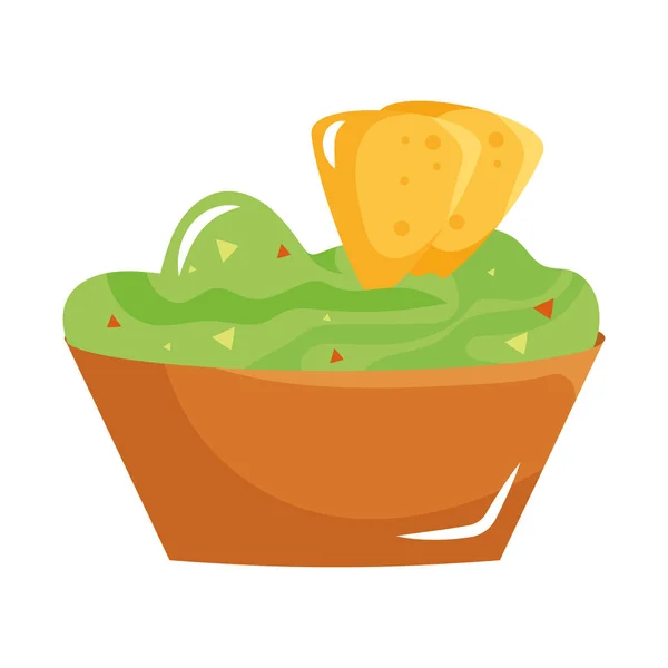 Puces Guacamole Tortilla — Image vectorielle