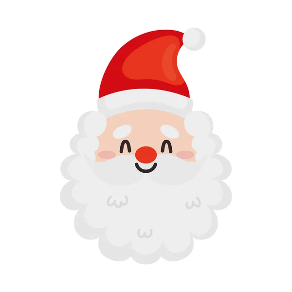 Cartoon Santa Claus White Background — Stock Vector