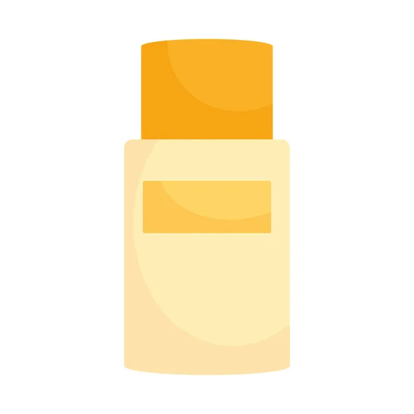 Icono Botella Cuidado Piel Sobre Fondo Blanco — Vector de stock