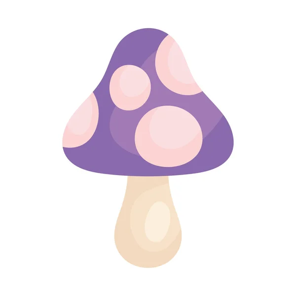 白い背景に紫色の真菌のアイコン — ストックベクタ
