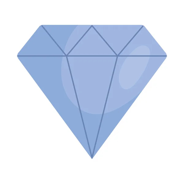 Diamant Symbol Auf Weißem Hintergrund — Stockvektor