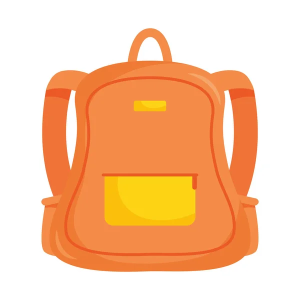 Значок Шкільного Рюкзака Білому Тлі — стоковий вектор