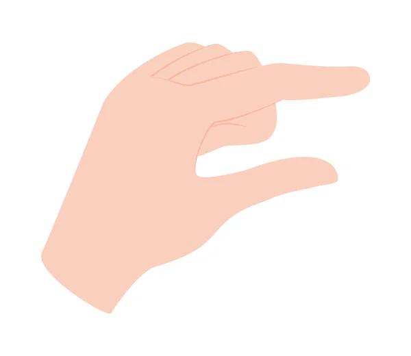 Χέρι Μια Μικρή Χειρονομία — Διανυσματικό Αρχείο