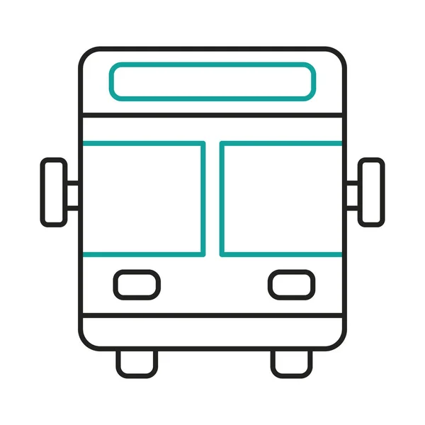 Beyaz Arkaplanda Bus Simgesi — Stok Vektör