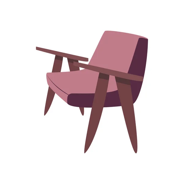 Επίπεδη Καρέκλα Σχεδιασμό Πάνω Από Λευκό — Διανυσματικό Αρχείο