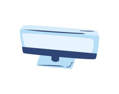 düz pc monitörü beyaz üzerine