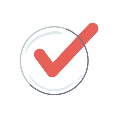 beyaz üzerinde düz cam morfizm kontrol işareti