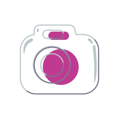 düz cam morfizm kamera beyaz üzerinde